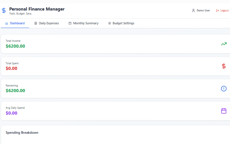 Personal Finance Management System